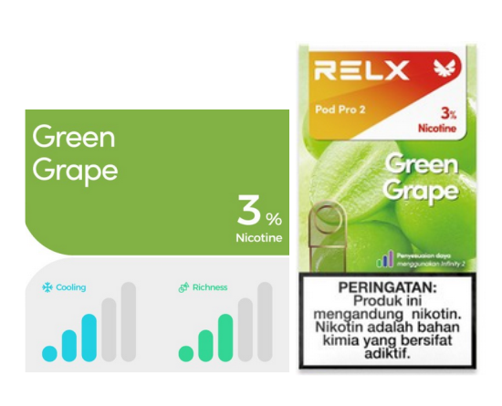 Relx Pod Pro2 Green Grape 