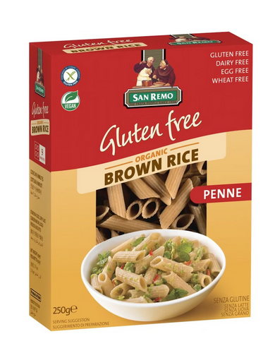 San Remo Brown Rice Penne 250g