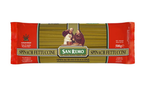 San Remo Pasta Fettucine Spinach 13# 500g