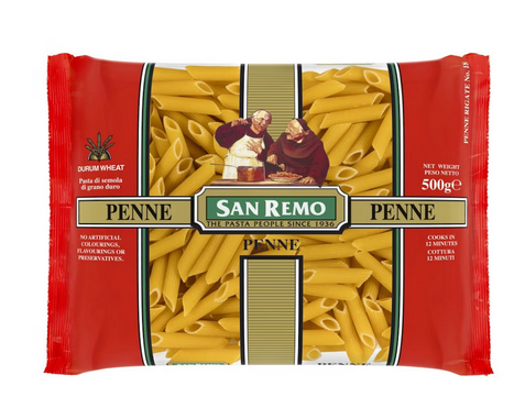 San Remo Pasta Penne Rigani 18# 500g