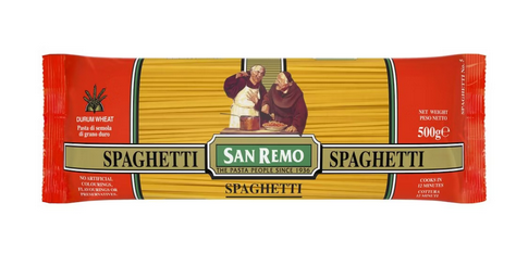 San Remo Pasta Spaghetti 5# 500g