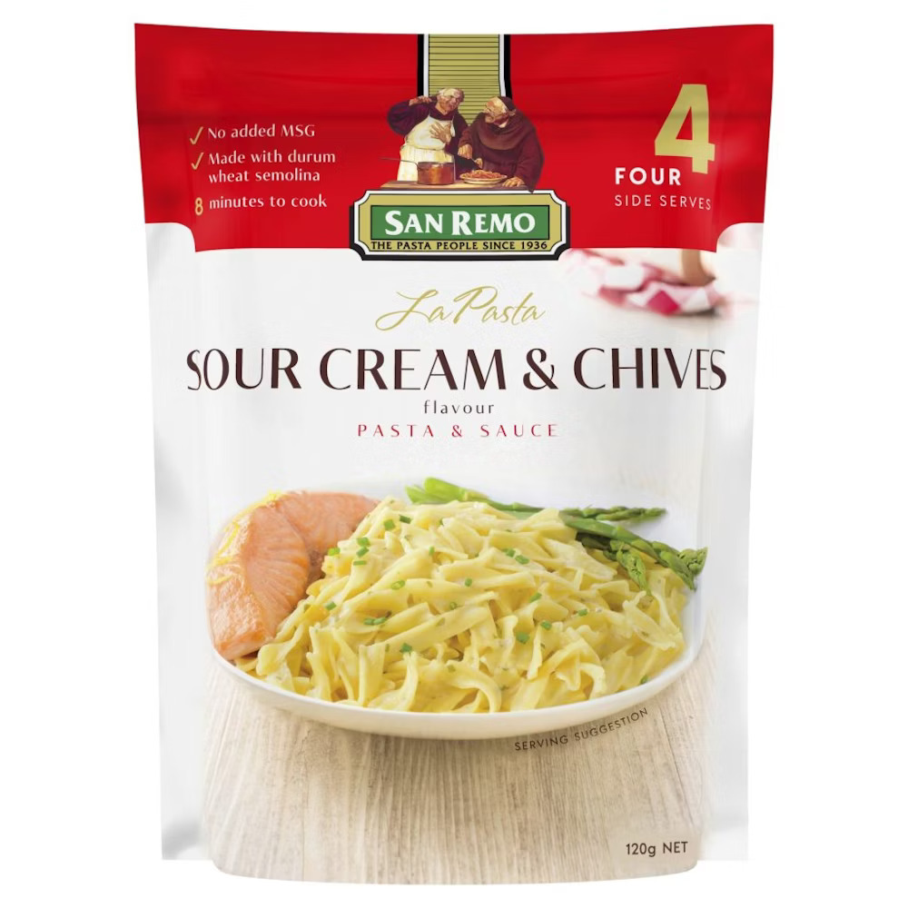 San Remo la Pasta sour cream and chives 120g