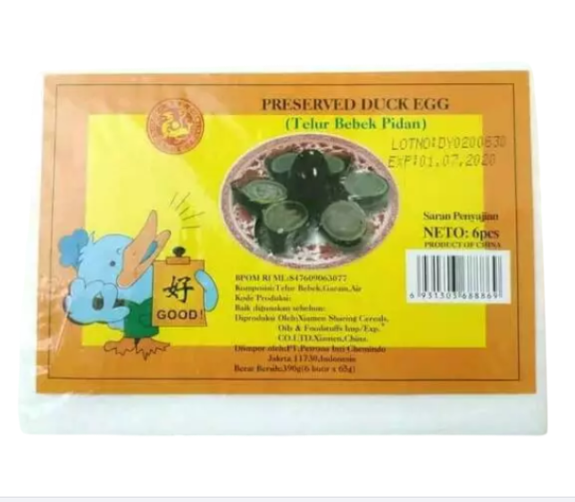 Telur Bebek Pitan Box 390g 6s