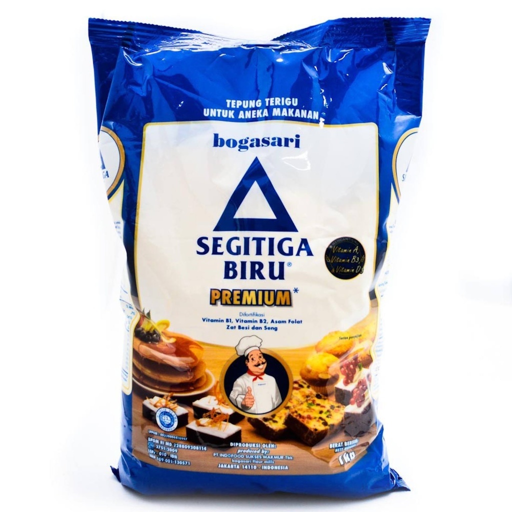 Tepung segitiga biru prem 1kg