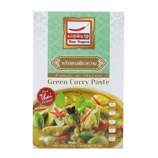 mae supen green curry paste 50g