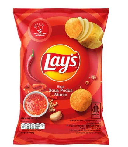 Lays Saus Pedas Manis 64g