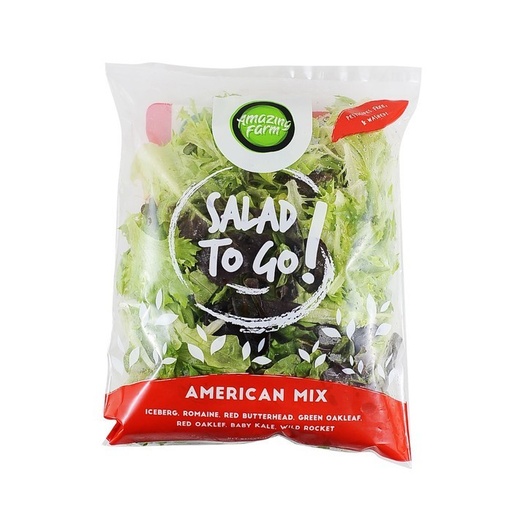 Amazing fram salad togo amarican mix
