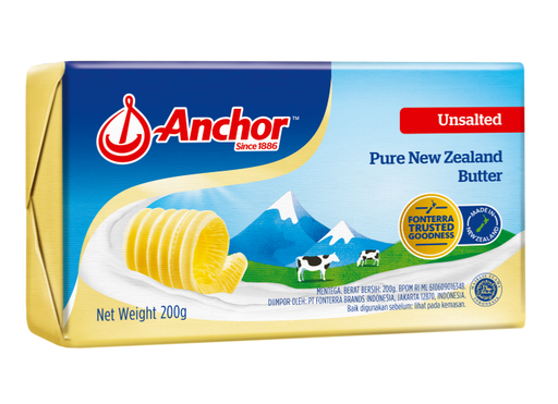 Anchor Butter Unsalted 200g