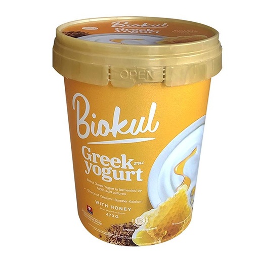 Biokul Yogurt greek honey 473g