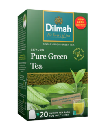 Dilmah Teabag Pure Green Tea 20s