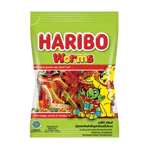 Haribo worms 80g