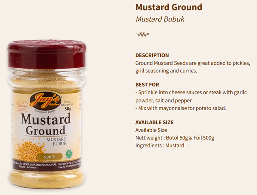 Jays Spices Mustard Ground 50g