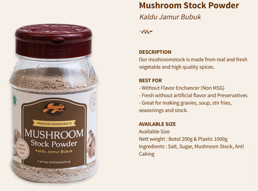 Jays Stock Powder Mushroom 200g