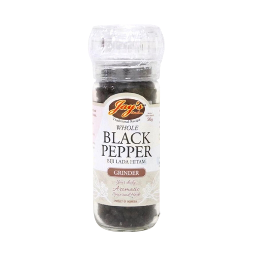 Jays Whole Black Pepper Grinder 50g