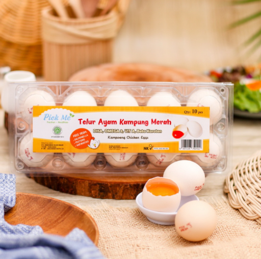 Pick Me Telur Ayam Kampung Merah 10s