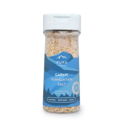 Pura Himalayan Salt with Garlic 125g
