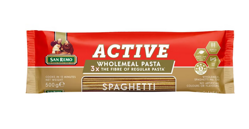 San Remo Pasta Spaghetti wholemeal 130# 500g