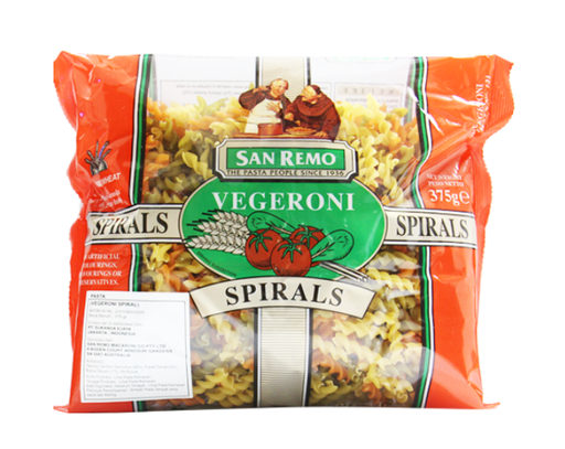 San Remo Pasta Spirals Vegeroni 121# 375g